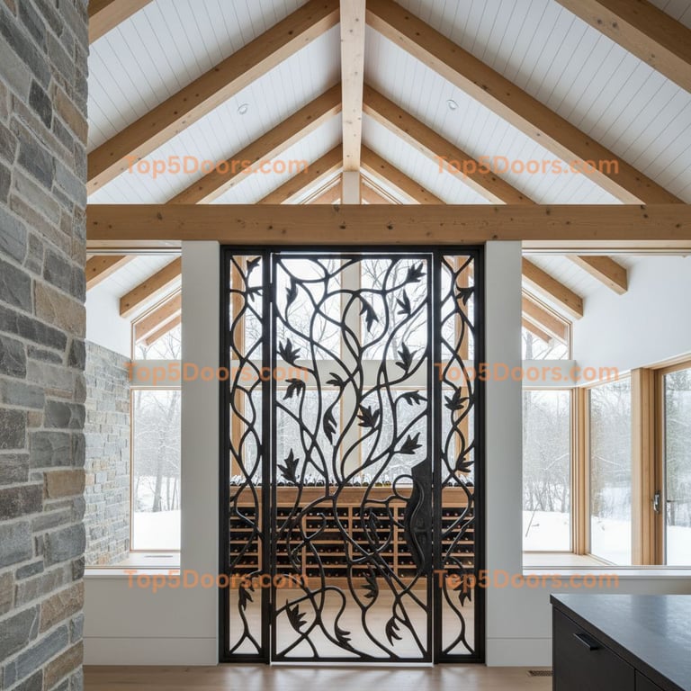 Connecticut wine cellar door scandinavian Door