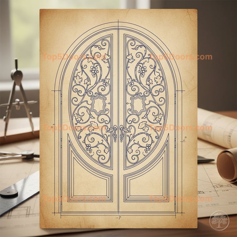 Connecticut wine cellar door georgian Door