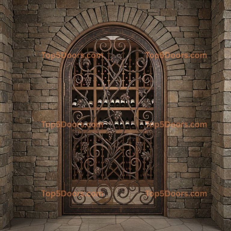 Connecticut wine cellar door traditional american Door