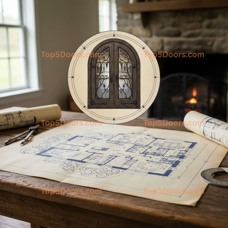 Connecticut wine cellar door scandinavian Door