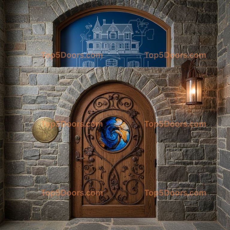 Connecticut wine cellar door victorian Door