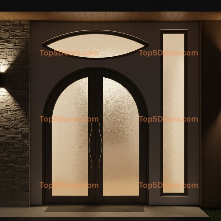 Connecticut wrought iron arched double contemporary Doo