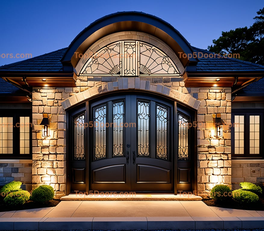 Connecticut wrought iron arched single korean modern Do