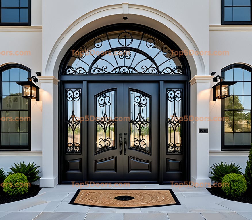 Connecticut wrought iron arched single european classic