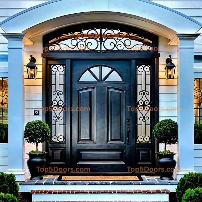 Connecticut wrought iron barn door cape cod Door