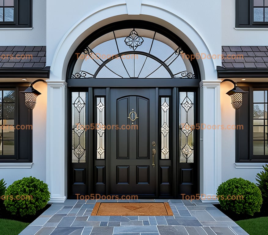 Connecticut wrought iron glass paneled mid-century mode