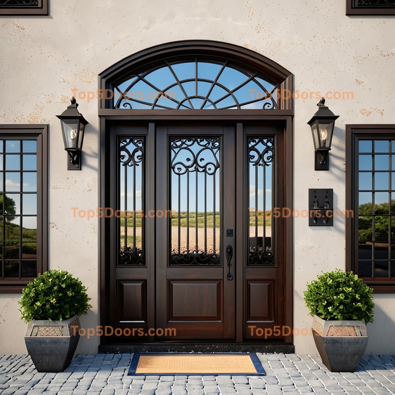 Connecticut wrought iron single coastal Door