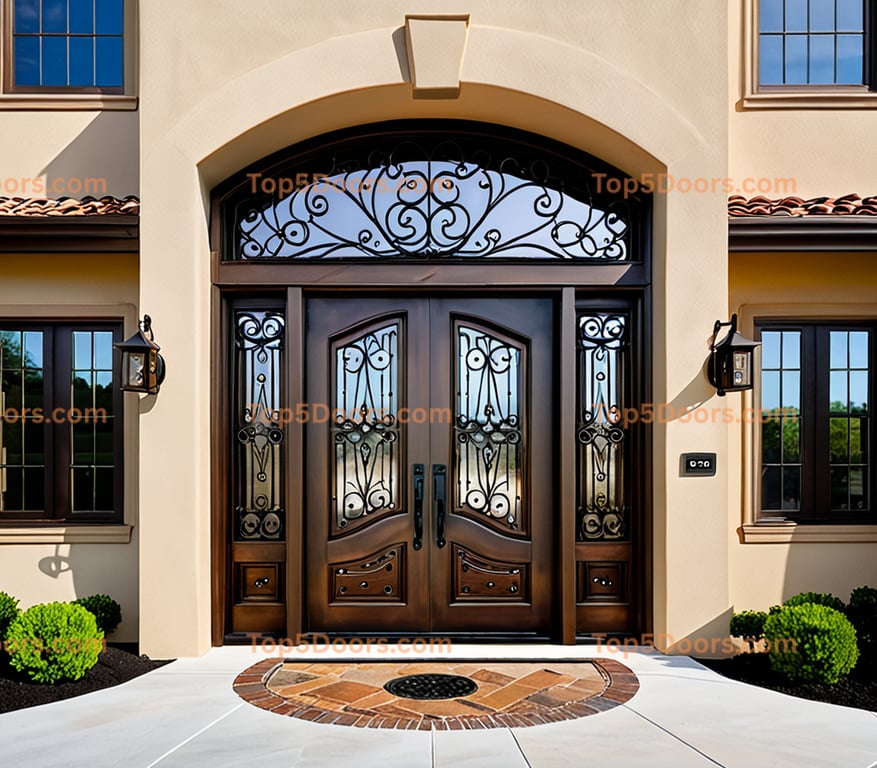 Connecticut wrought iron steel frame spanish colonial D