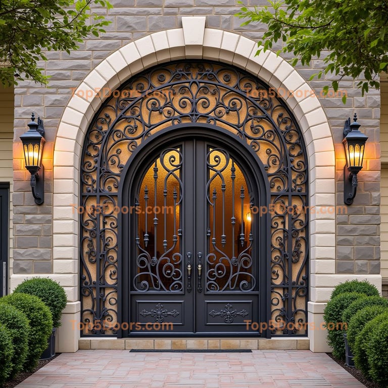 Dark Gray Iron Entryway