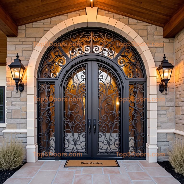 Dark Metal and Glass Entrance