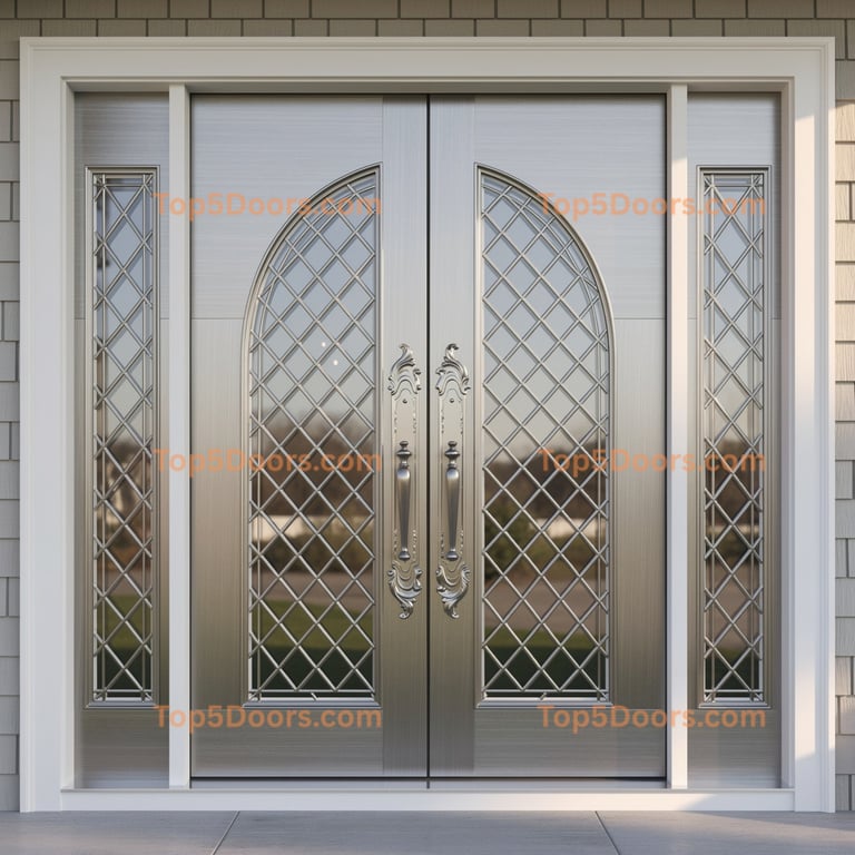 Delaware arched double cape cod Door