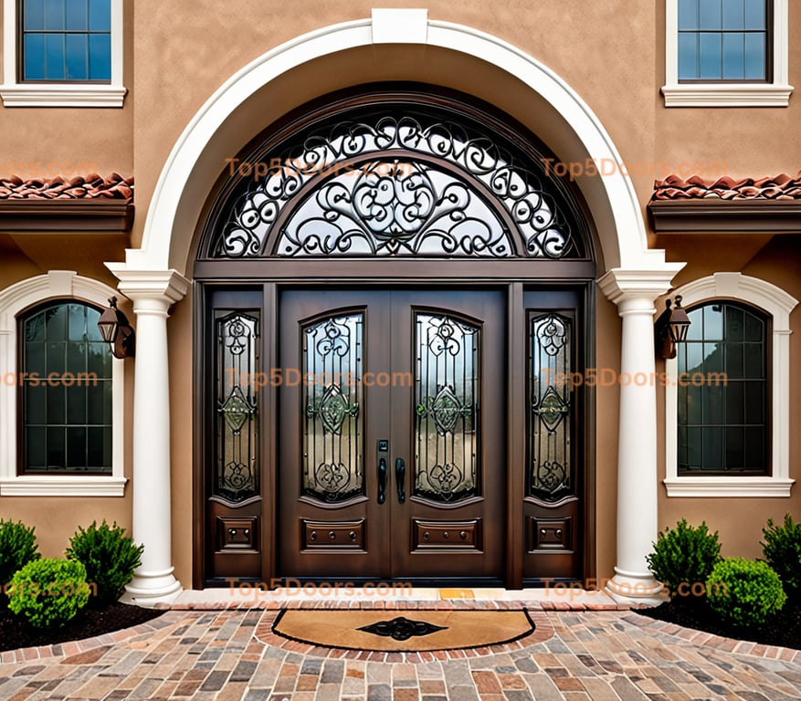 Delaware arched single mediterranean Door