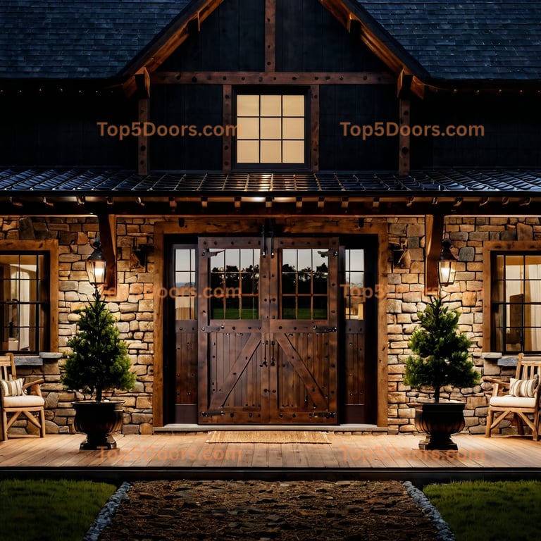 Delaware barn door mountain lodge Door