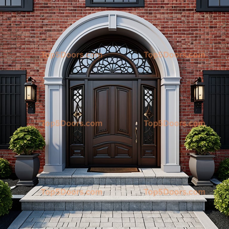 Delaware front entry door japanese zen Door