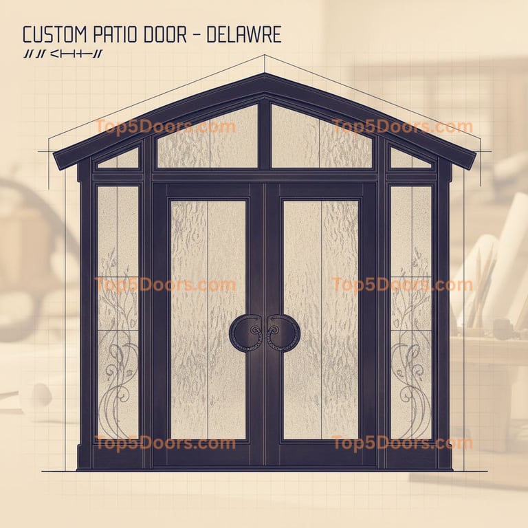 Delaware patio door craftsman Door