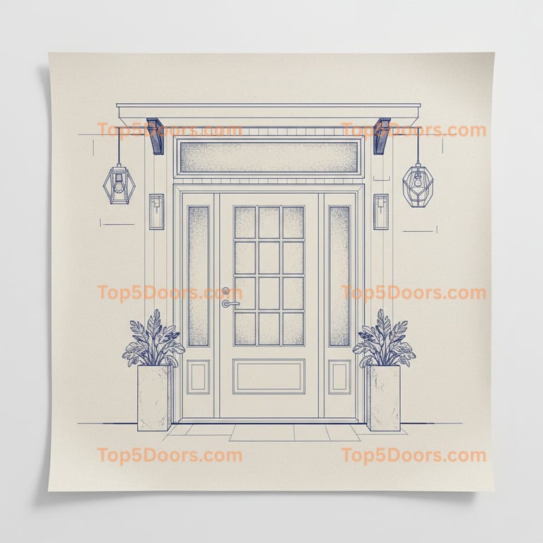 Delaware pivot modern farmhouse Door