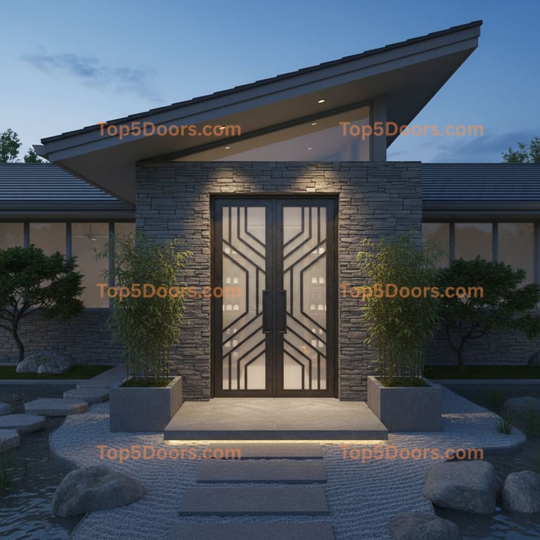 Delaware wine cellar door japanese zen Door