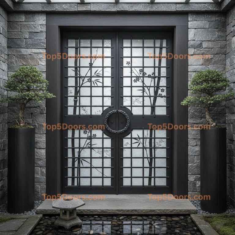 Delaware wine cellar door japanese zen Door