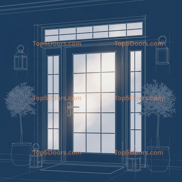 Delaware wrought iron single spanish colonial Door