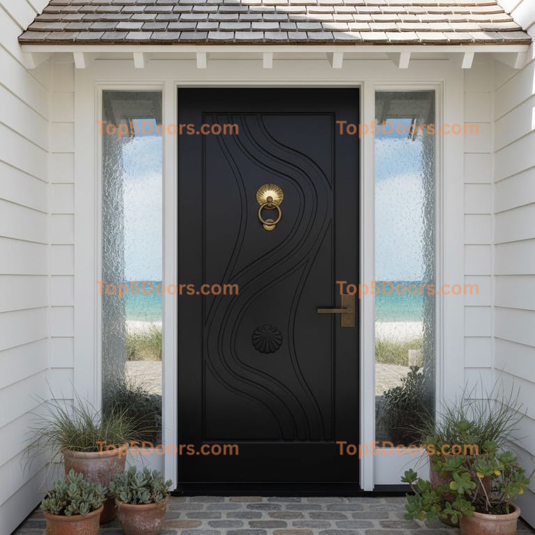 black front door coastal Door