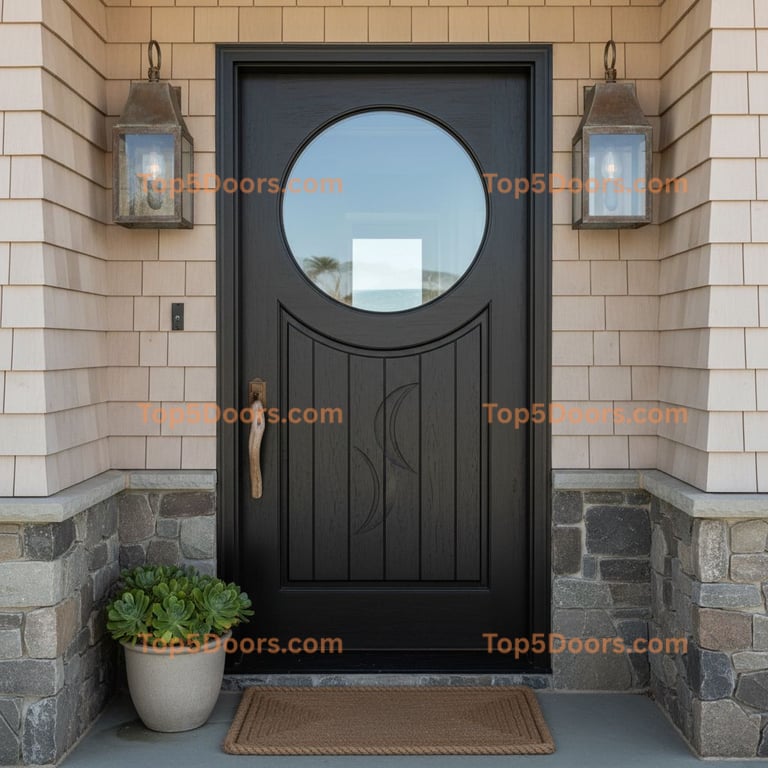 black front door coastal Door
