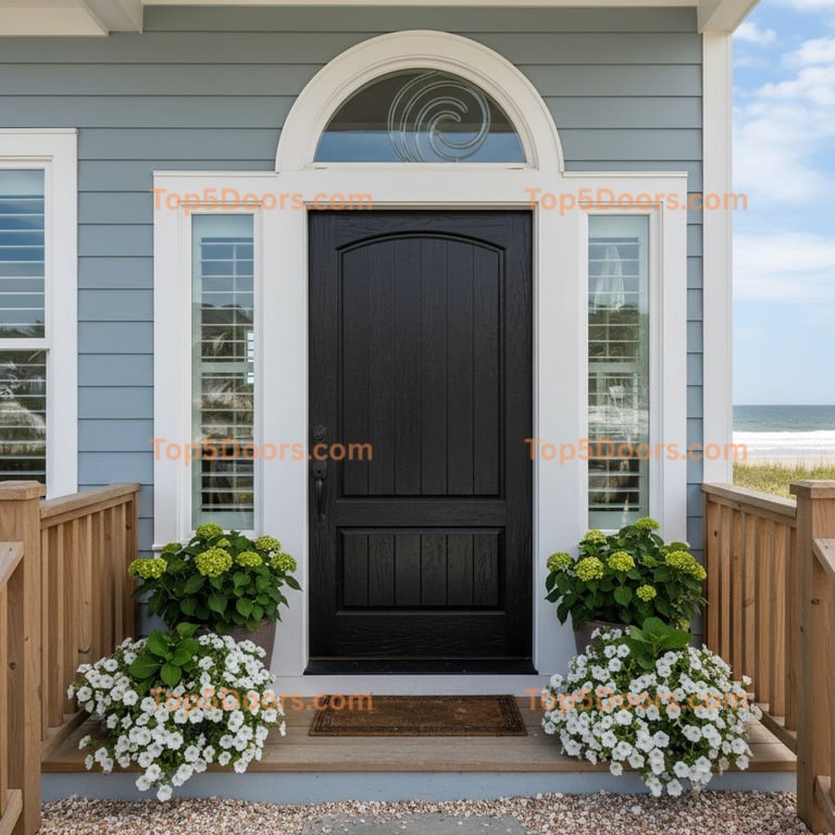 black front door coastal Door