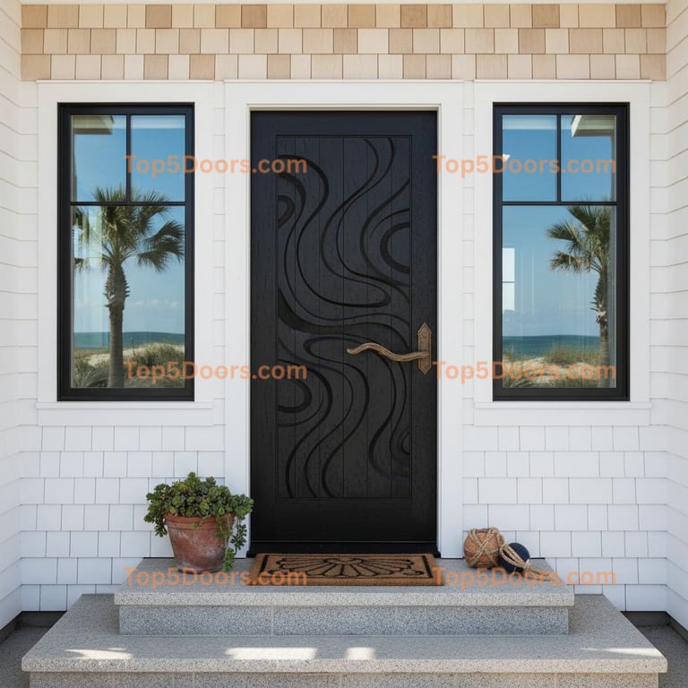 black front door coastal Door