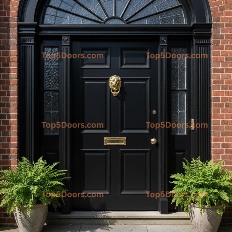 black front door georgian Door