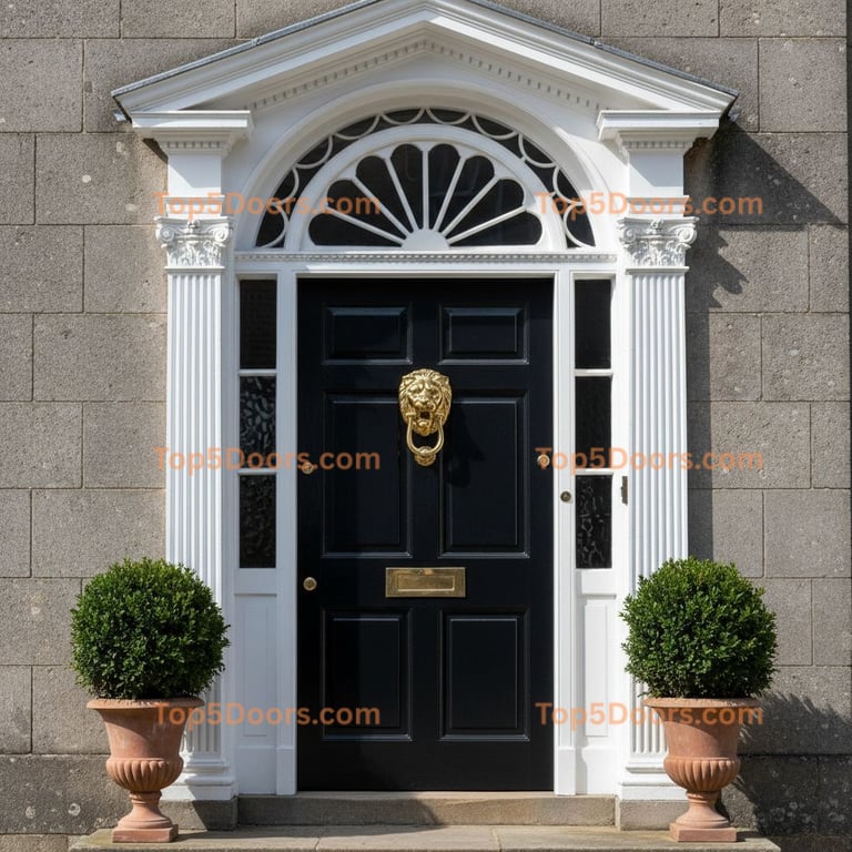 black front door georgian Door