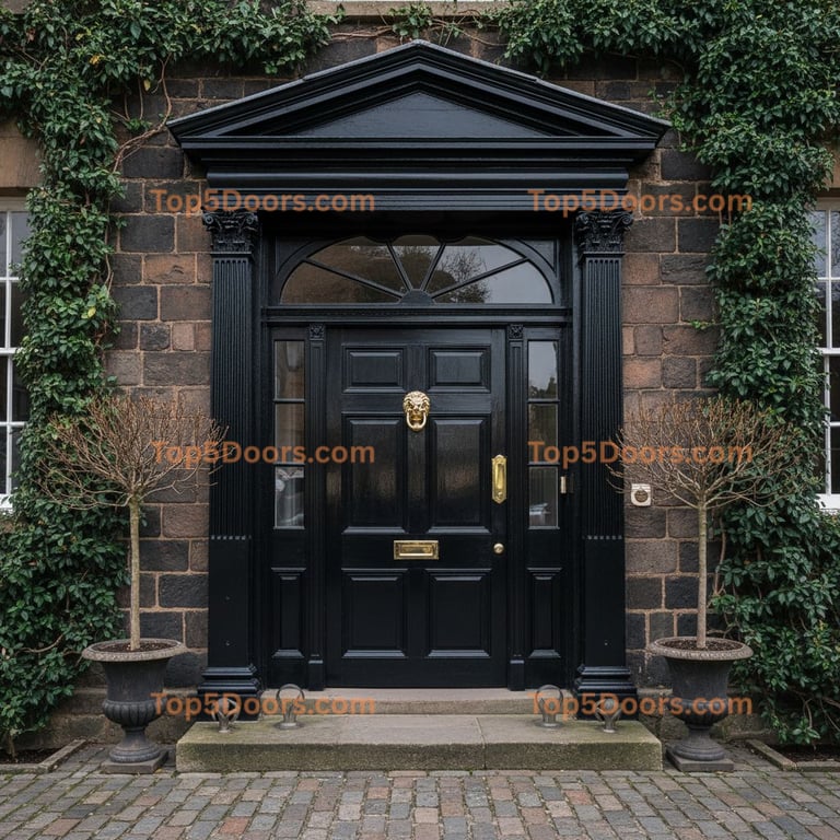 black front door georgian Door