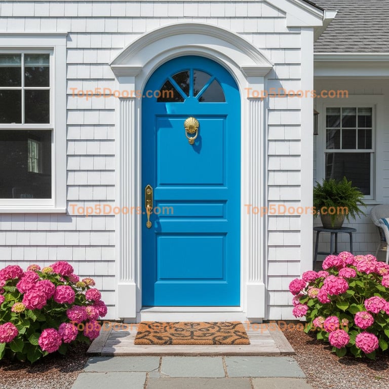 blue front door cape cod Door