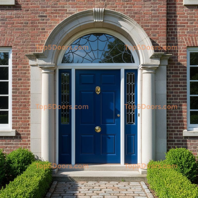 blue front door georgian Door