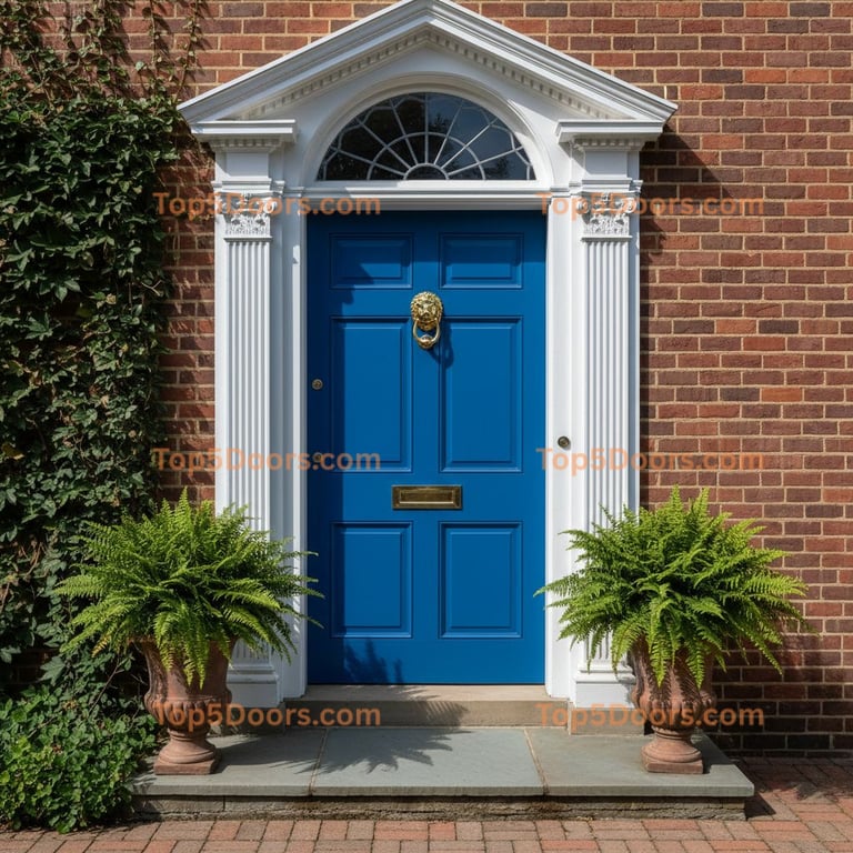 blue front door georgian Door