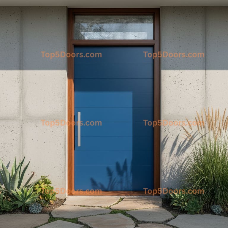 blue front door modern Door