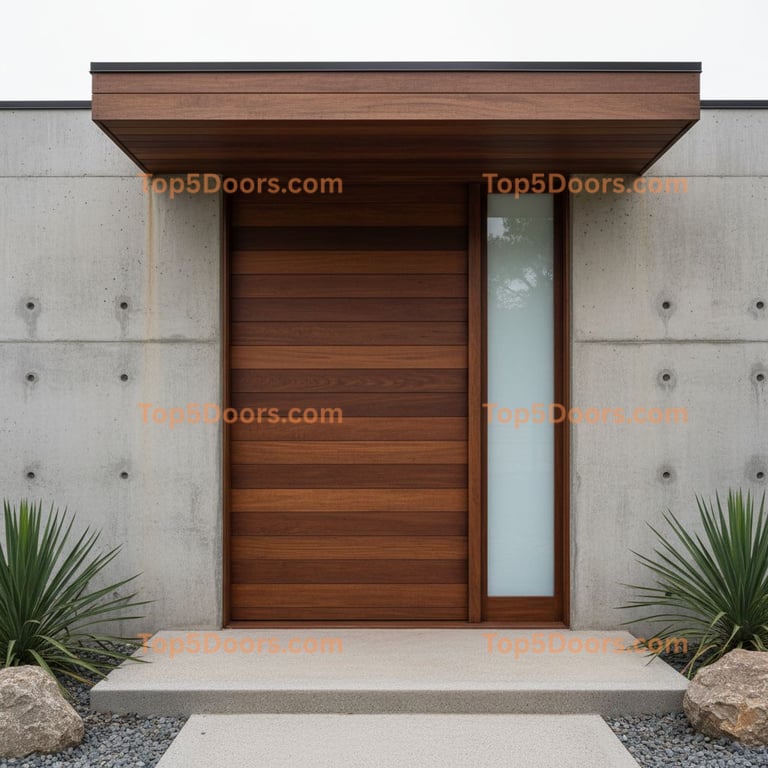 brown front door contemporary Door