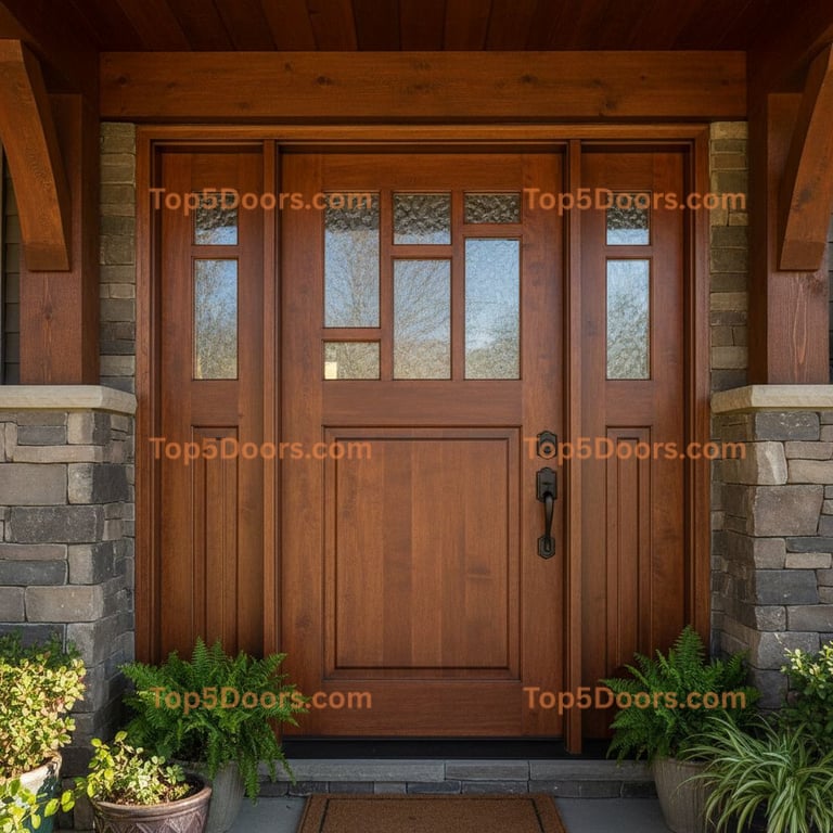 brown front door craftsman Door