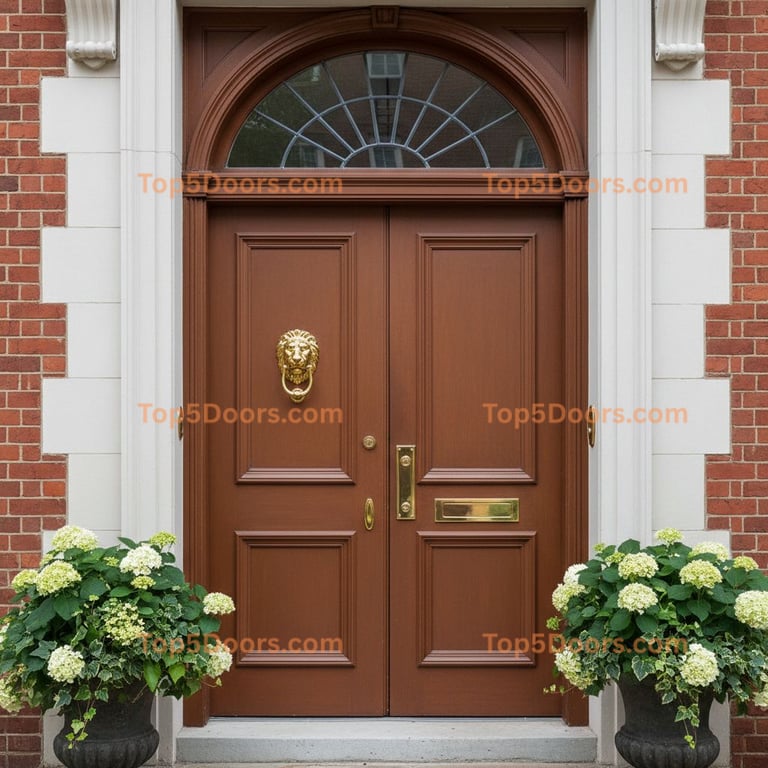 brown front door georgian Door