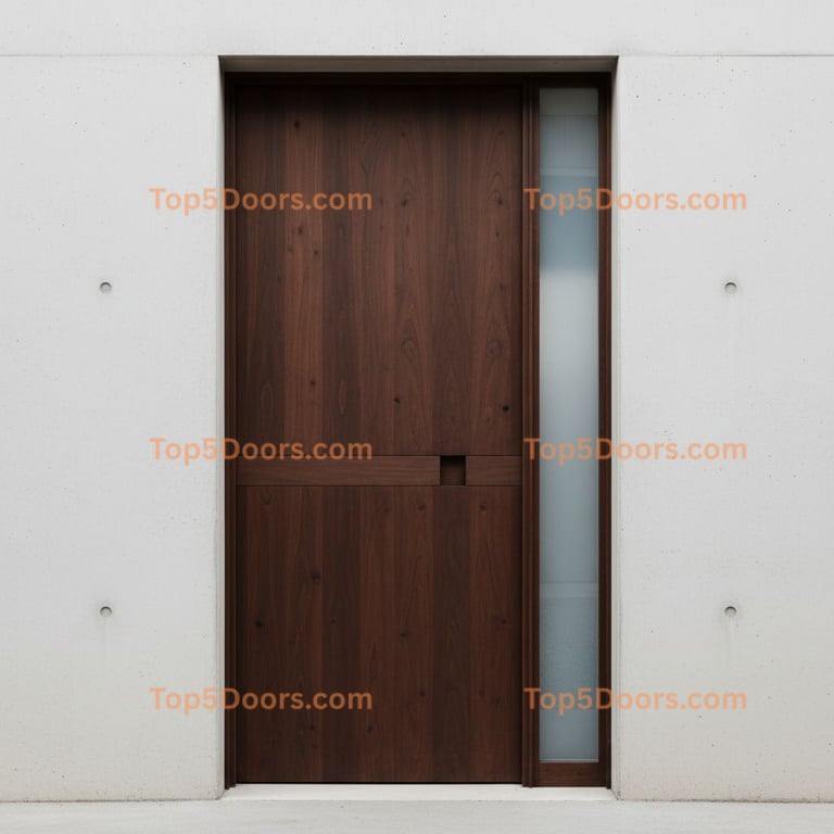 brown front door minimalist Door