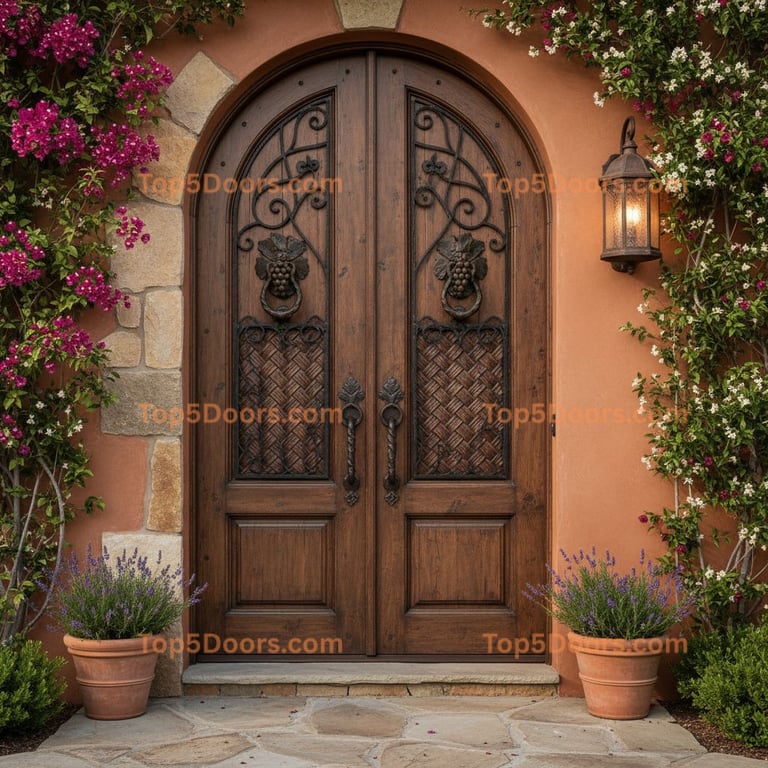 brown front door tuscan Door