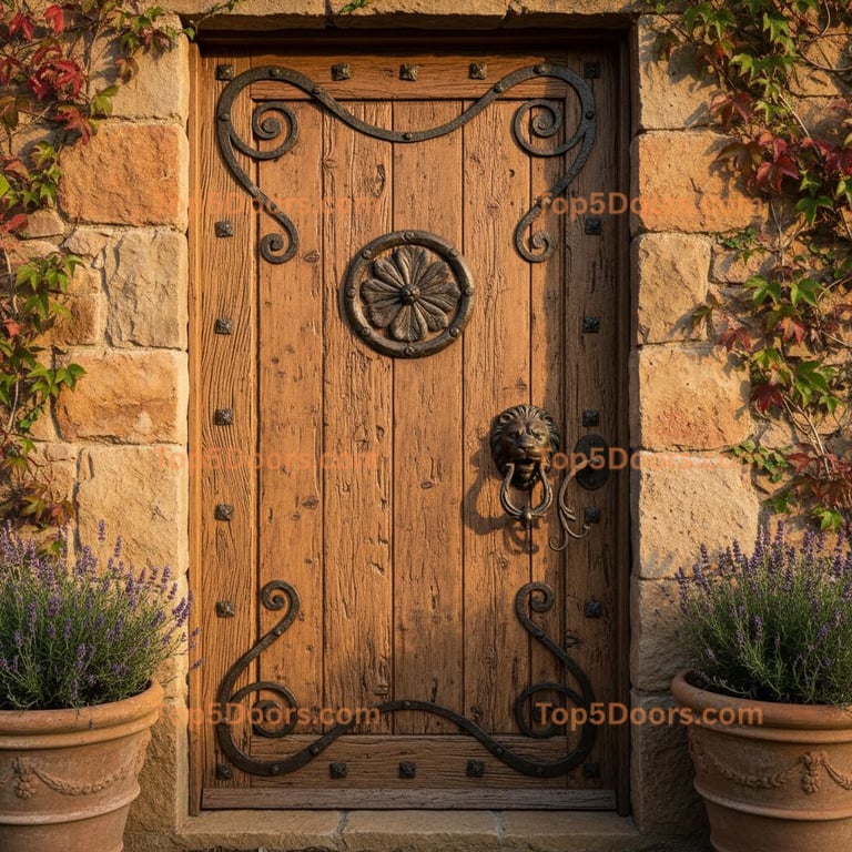 brown front door tuscan Door
