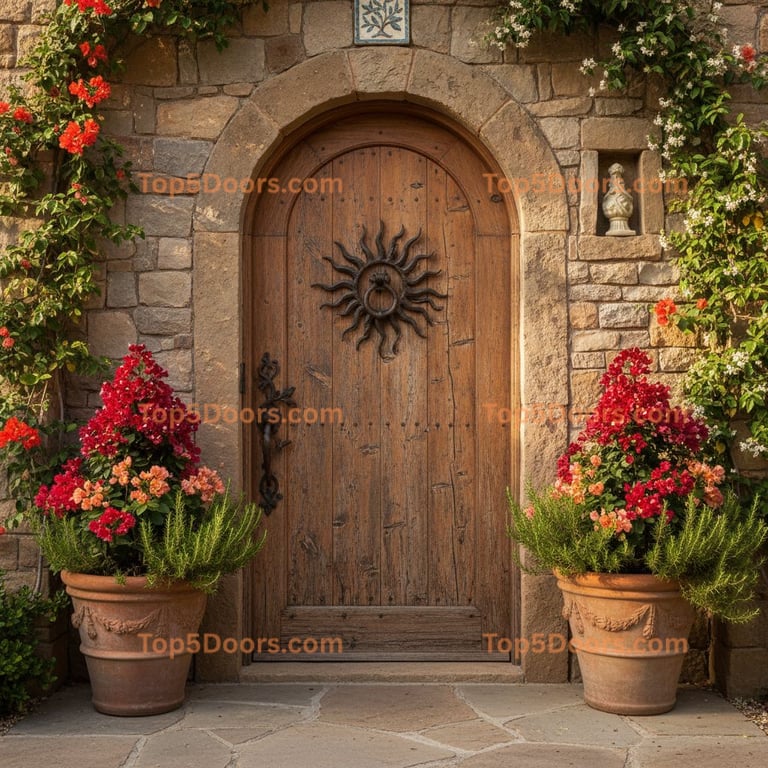 brown front door tuscan Door