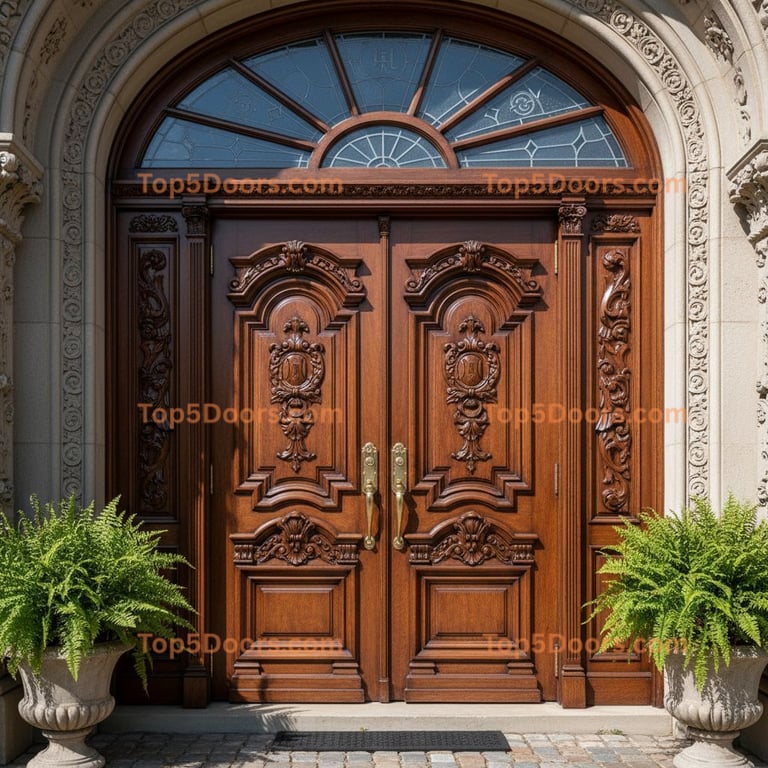 brown front door victorian Door