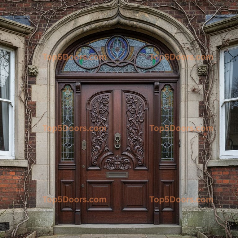 brown front door victorian Door