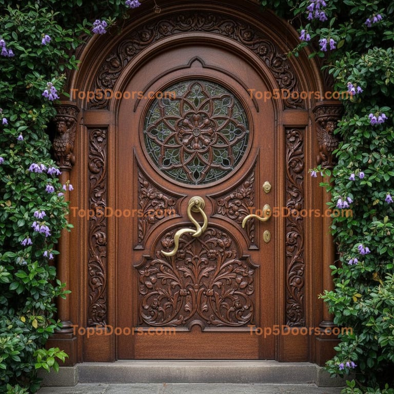 brown front door victorian Door