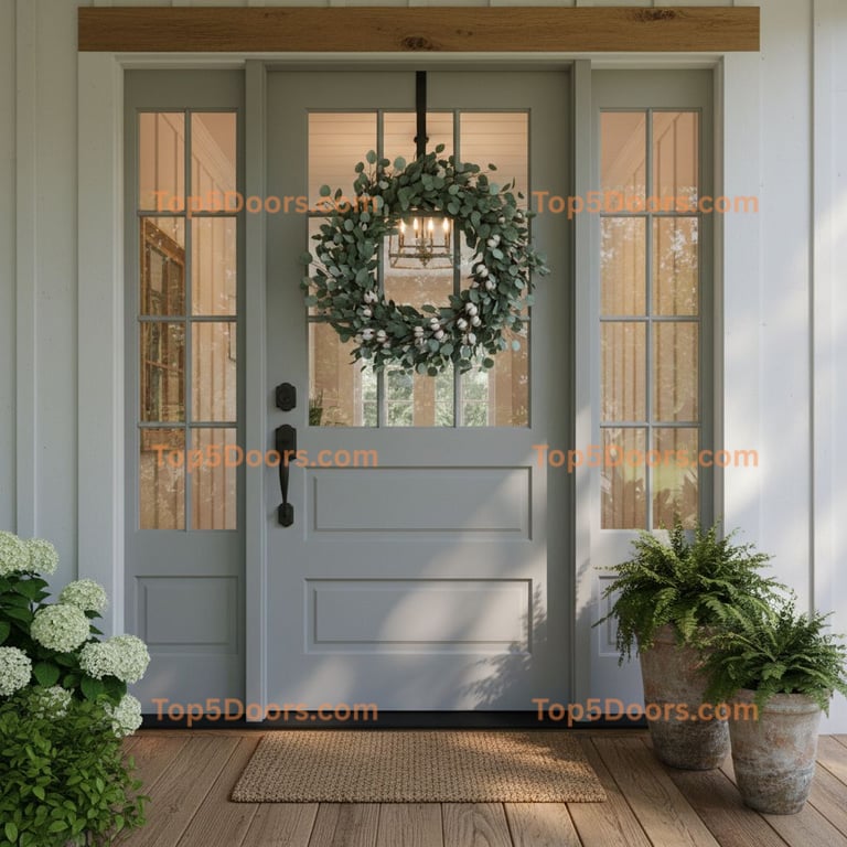 gray front door modern farmhouse Door