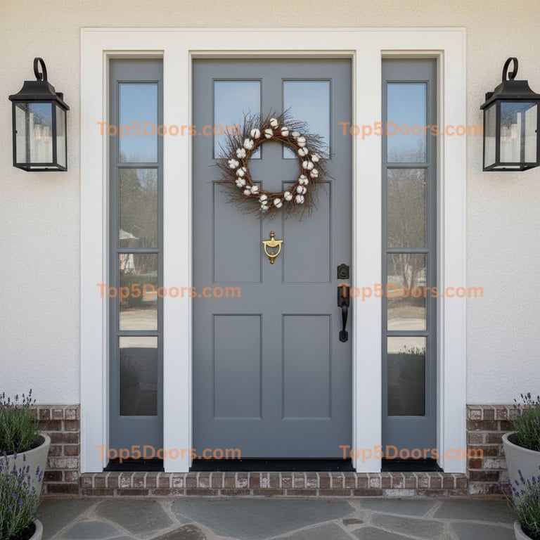 gray front door modern farmhouse Door