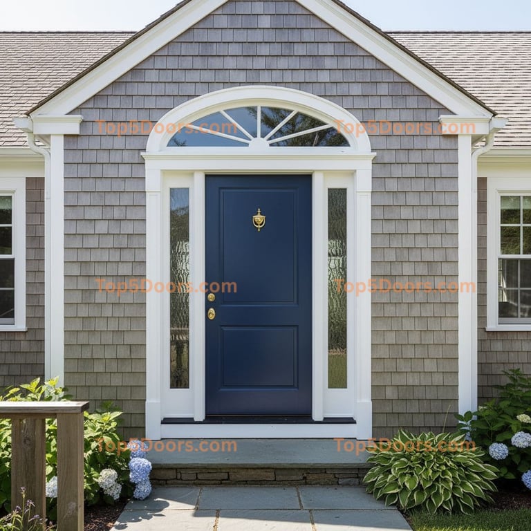 navy blue front door cape cod Door
