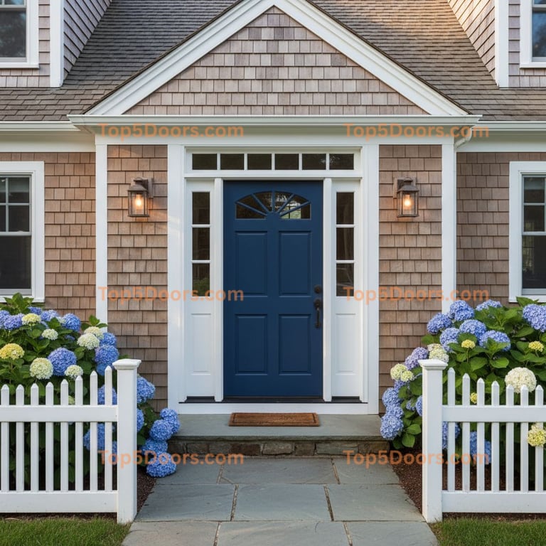 navy blue front door cape cod Door