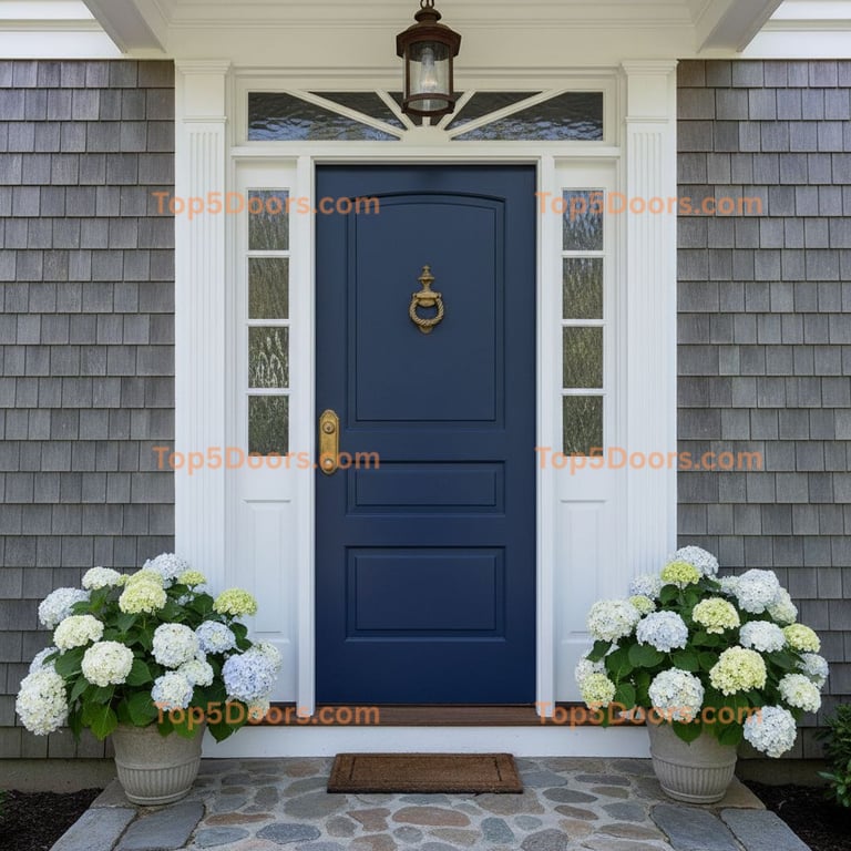 navy blue front door cape cod Door