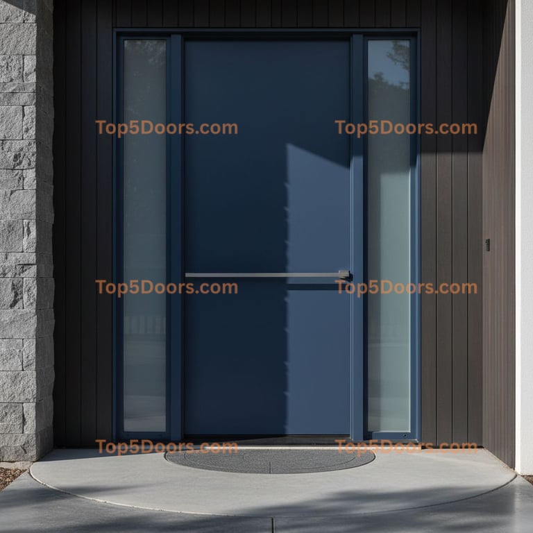 navy blue front door contemporary Door